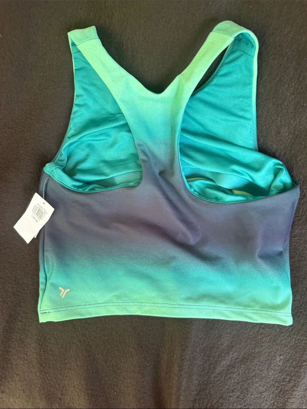 Old Navy Teal to Navy Ombre Racerback Tank